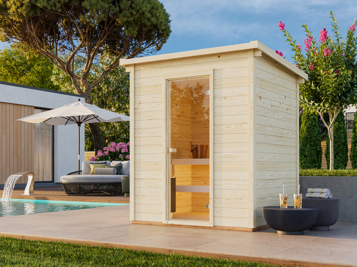 Palmako Eir sauna inkl. ovn 183 x 203 cm